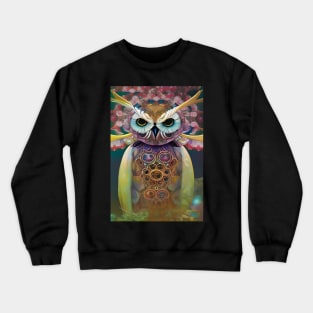 Art deco bird a cute magical owl Crewneck Sweatshirt